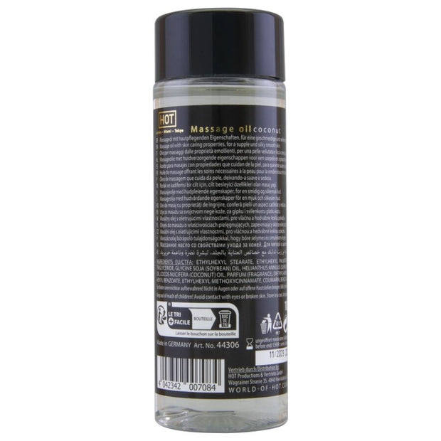Hot Olio da Massaggio al Cocco 100ml Premium Body-Safe - immagine 2