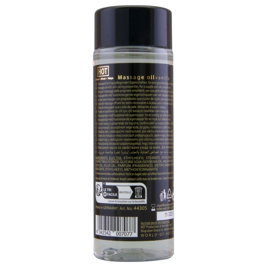 Hot Olio da Massaggio Vaniglia 100ml - Wellness Corpo - immagine 2