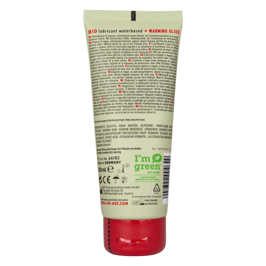 HOT Bio Lubrificante Effetto Caldo a Base Acqua 100ml - immagine 2