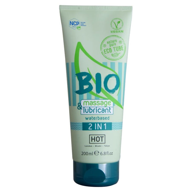 Hot BIO Lubrificante e Massaggio 2 in 1 Base Acqua 200ml