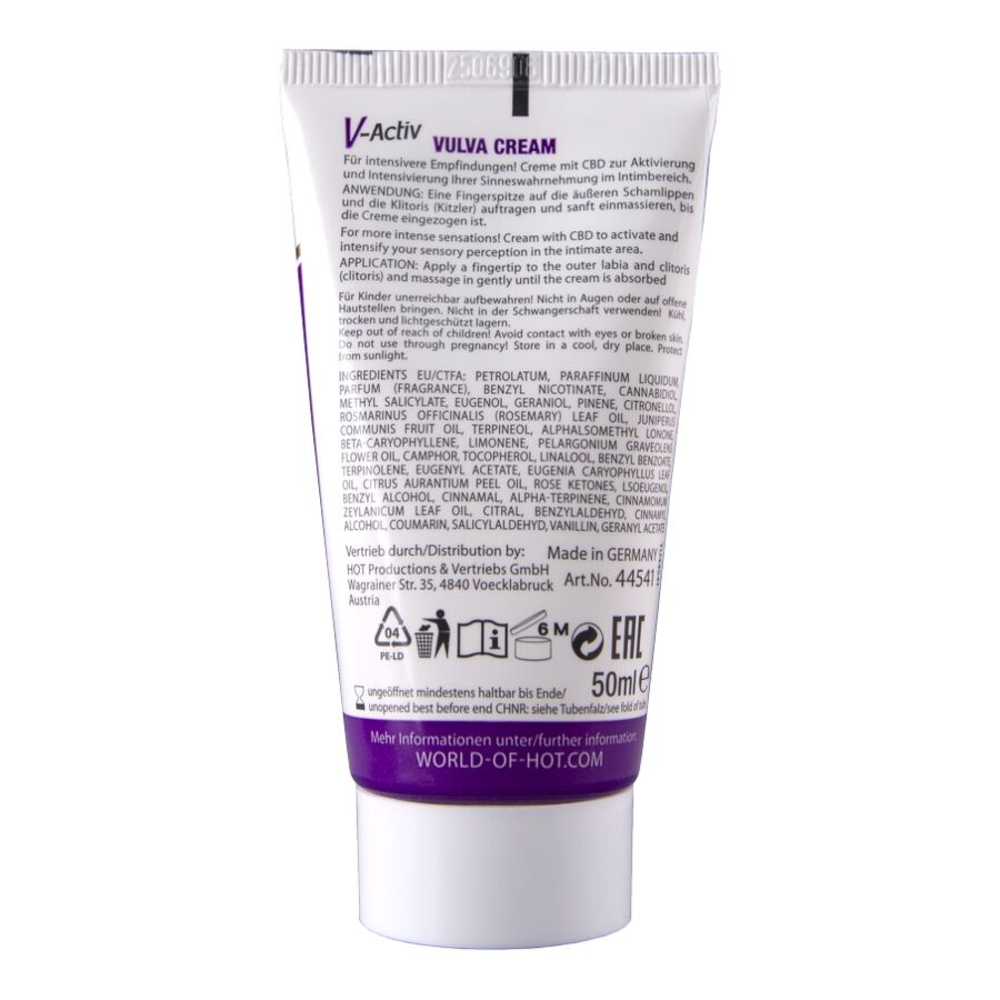 Hot Crema Vulva con CBD 50ml - Benessere Intimo Naturale - immagine 3