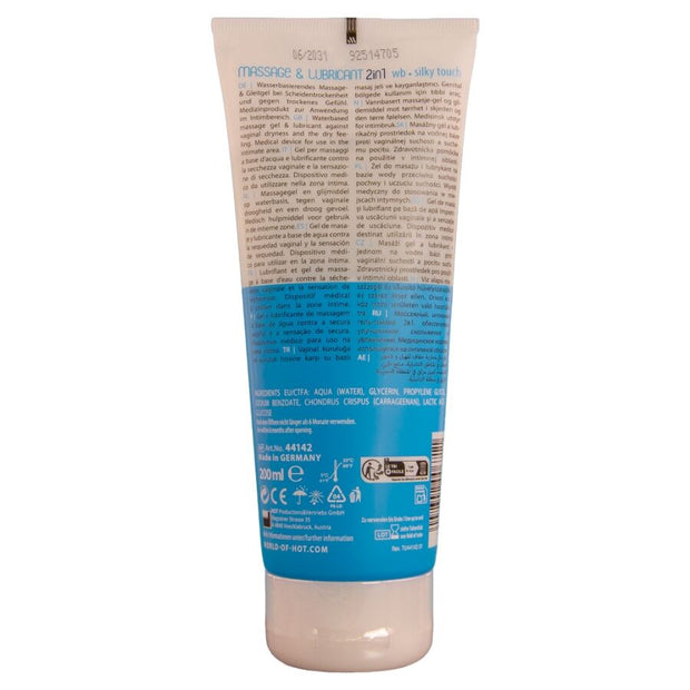 Hot Massage & Glide Gel 2in1 Tocco Setoso 200ml Base Acqua - immagine 2