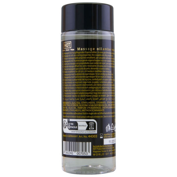 Hot Olio da Massaggio Ambra e Muschio 100ml Premium - immagine 2