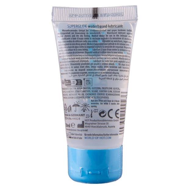 Hot Superglide Liquid Pleasure Lubrificante Base Acqua 30ml - immagine 2