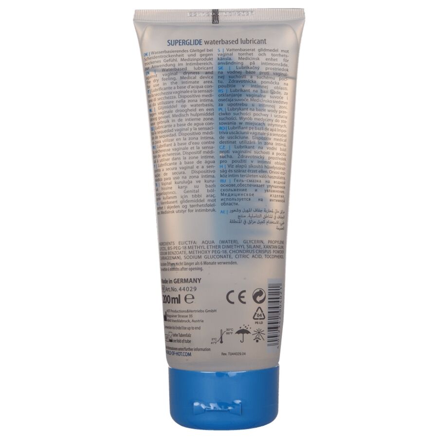 Hot Superglide Lubrificante a Base Acqua 200ml Premium - immagine 2