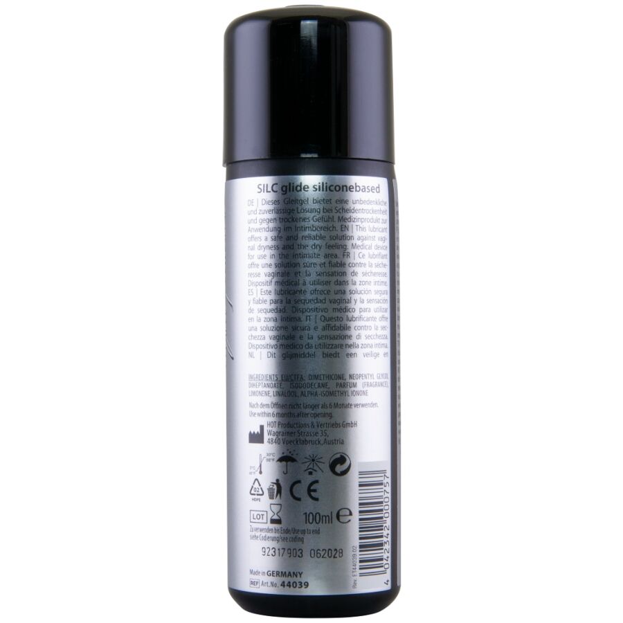 Hot Silc Glide Lubrificante Base Silicone 100ml Premium - immagine 3