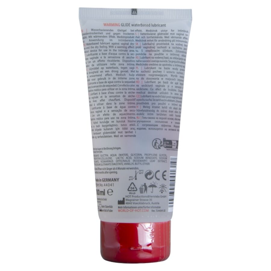 HOT Lubrificante Riscaldante a Base Acqua 100ml Premium - immagine 2