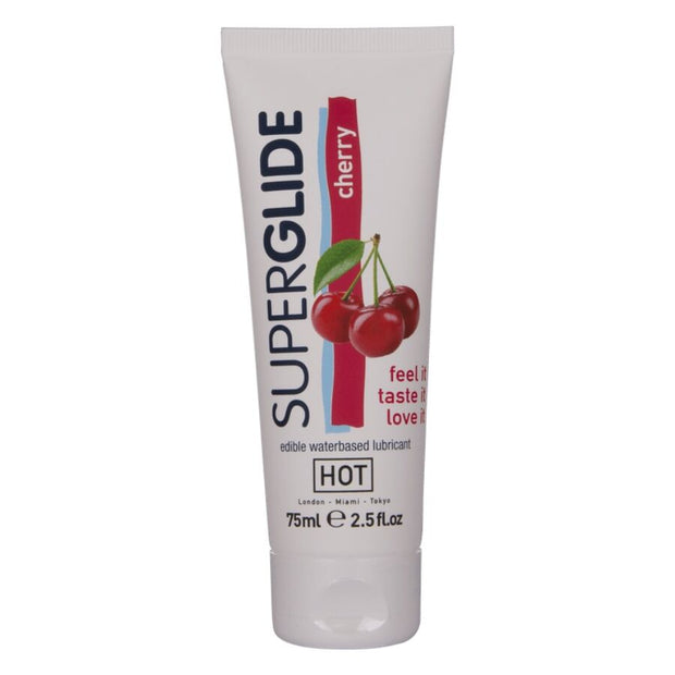 Hot Superglide Lubrificante Commestibile Ciliegia 75ml Body-Safe