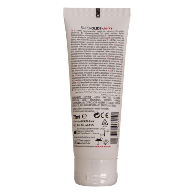 Hot Superglide Lubrificante Commestibile Ciliegia 75ml Body-Safe - immagine 2
