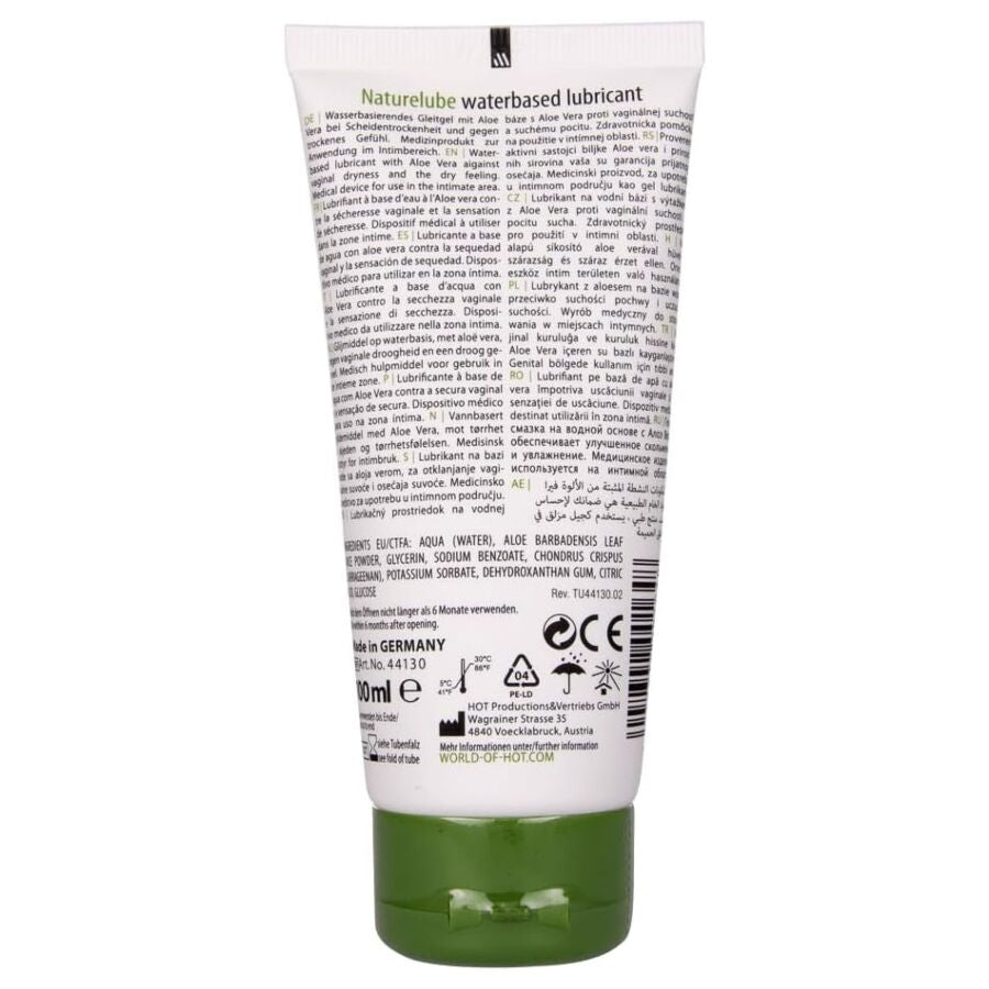 Hot Nature Lube Lubrificante Aloe Vera Base Acqua 100ml - immagine 2