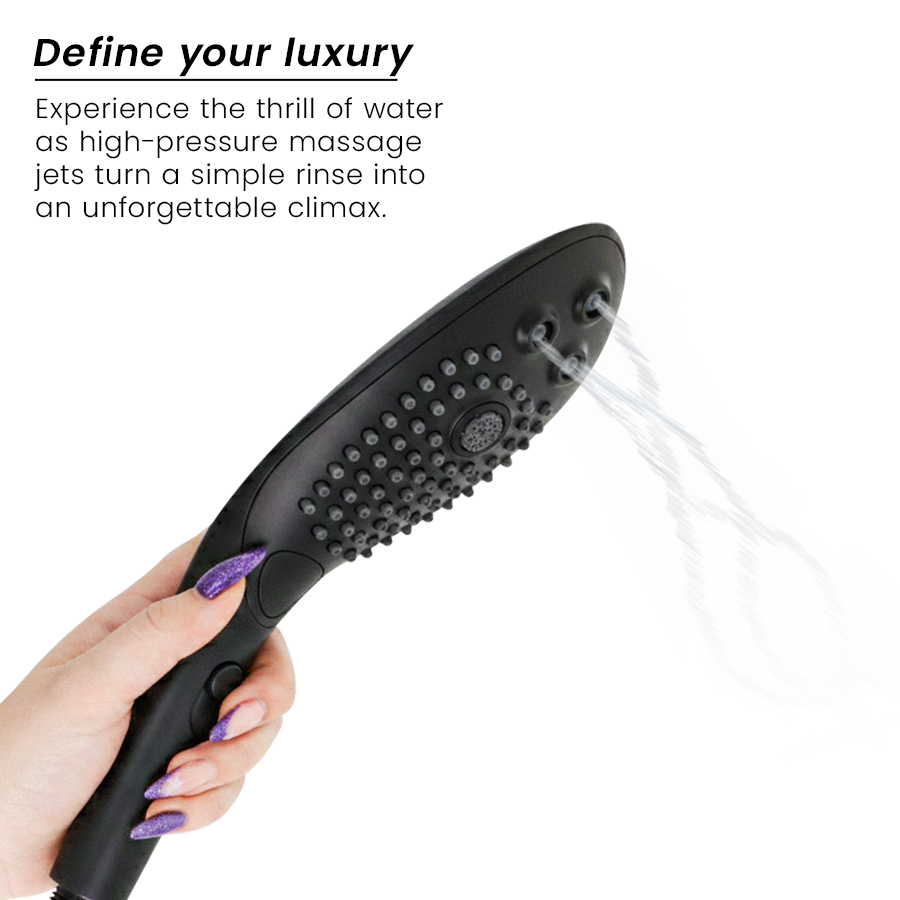 Womanizer Wave Soffione Doccia Stimolante in Nero Premium - immagine 3
