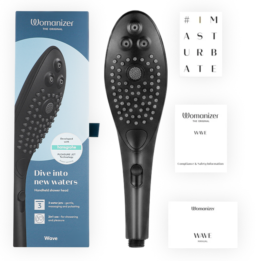 Womanizer Wave Soffione Doccia Stimolante in Nero Premium - immagine 6