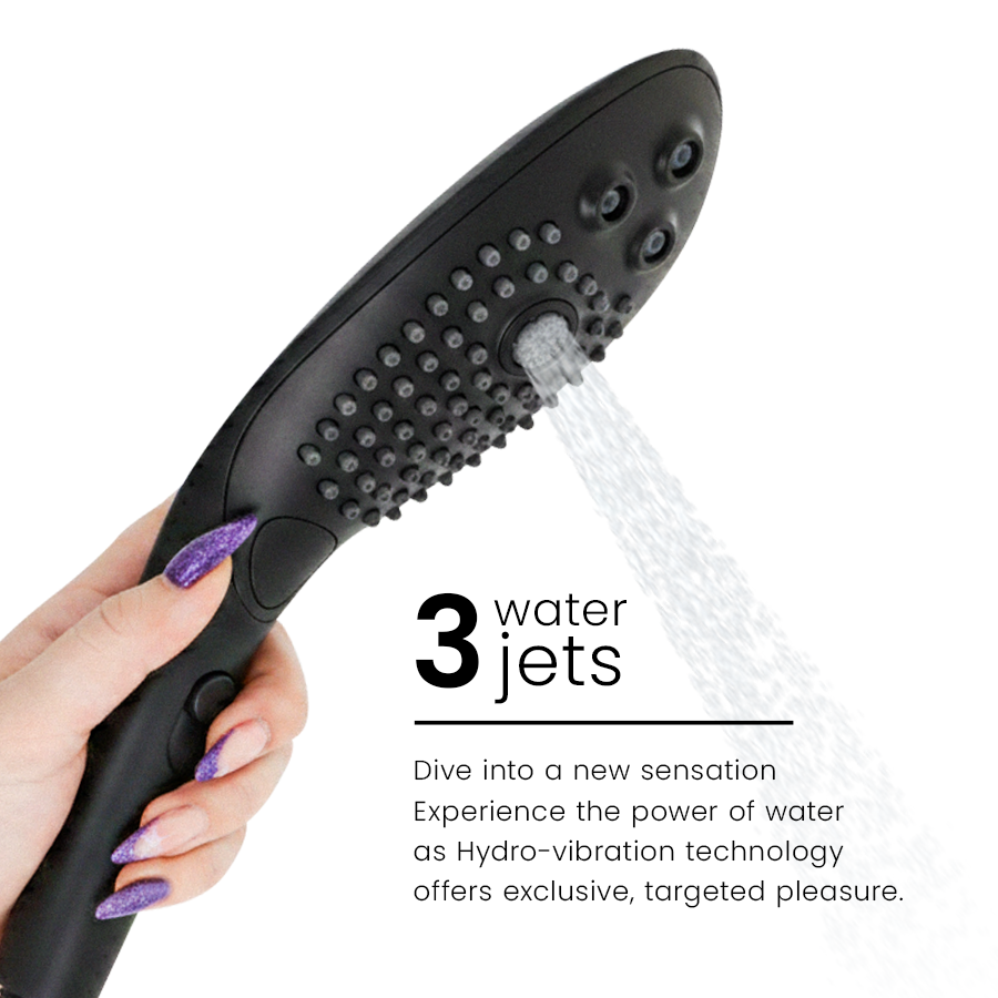 Womanizer Wave Soffione Doccia Stimolante in Nero Premium - immagine 5