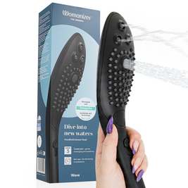 Womanizer Wave Soffione Doccia Stimolante in Nero Premium
