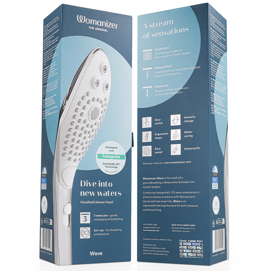 Womanizer Wave Cromato Soffione Doccia Stimolante Premium - immagine 7