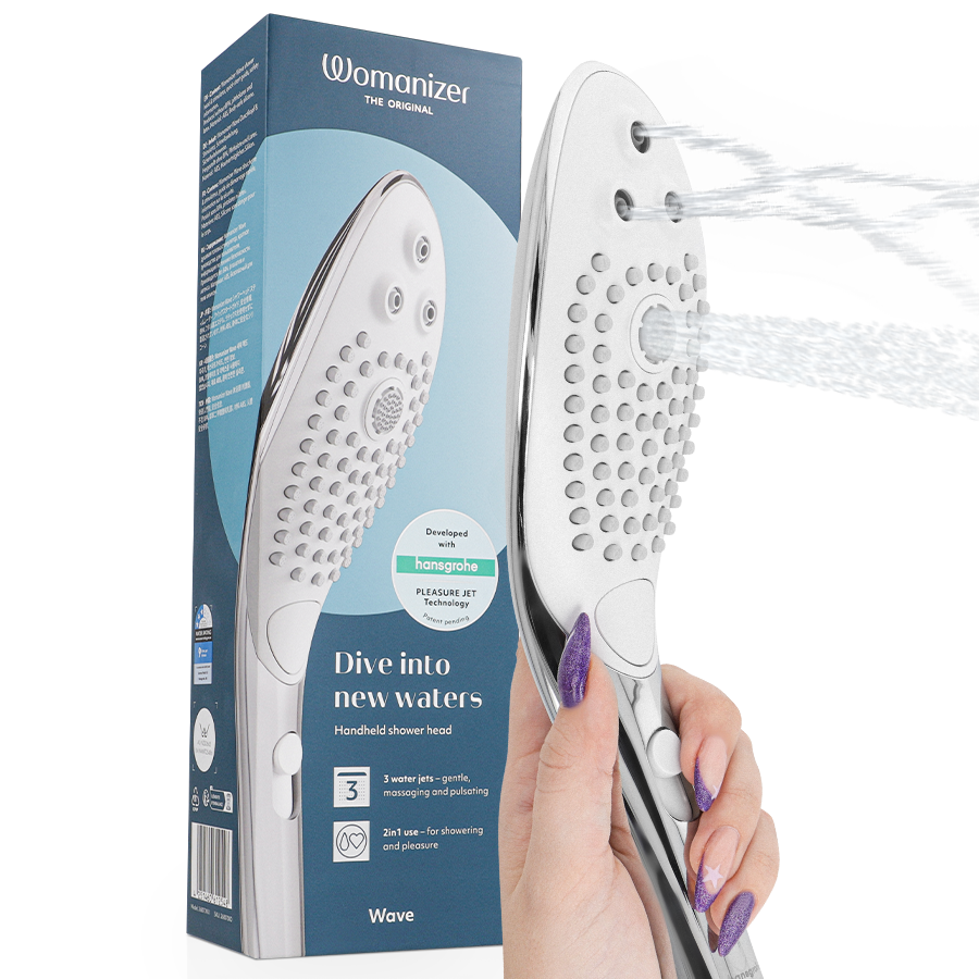 Womanizer Wave Cromato Soffione Doccia Stimolante Premium
