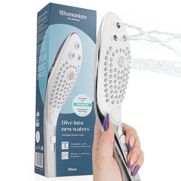 Womanizer Wave Cromato Soffione Doccia Stimolante Premium