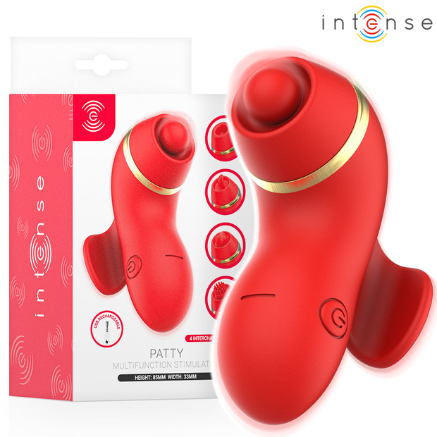 Intense Patty Stimolatore Multifunzione con 4 Testine Premium