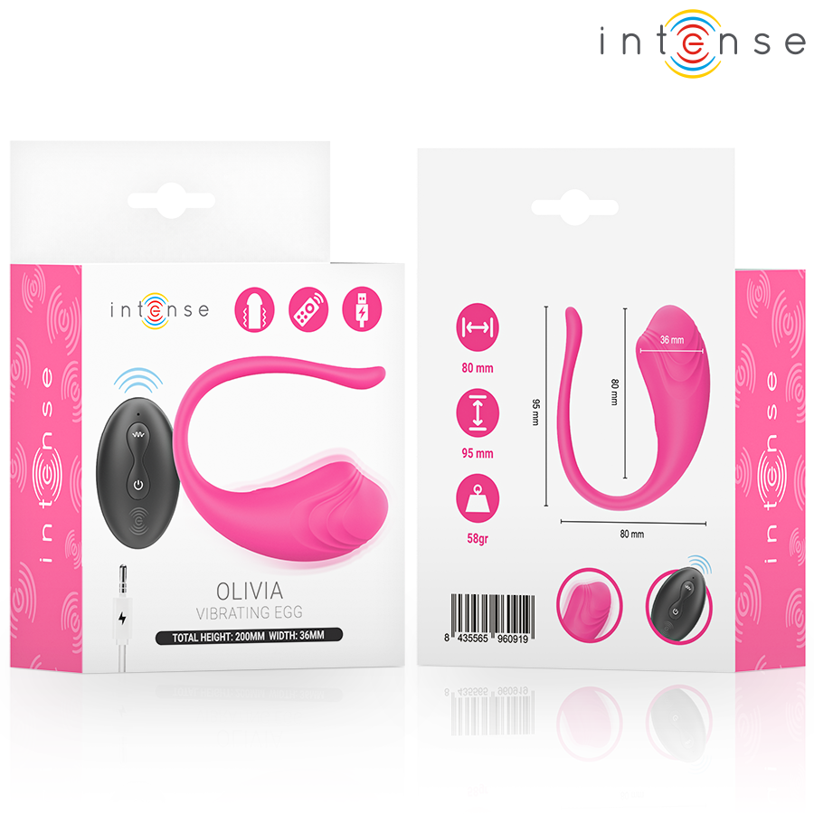 Control Intense Olivia Pink Uovo Vibrante con Telecomando - immagine 4