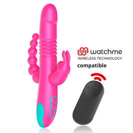 Happy Loky Donald Vibratore Tripla Stimolazione con Telecomando