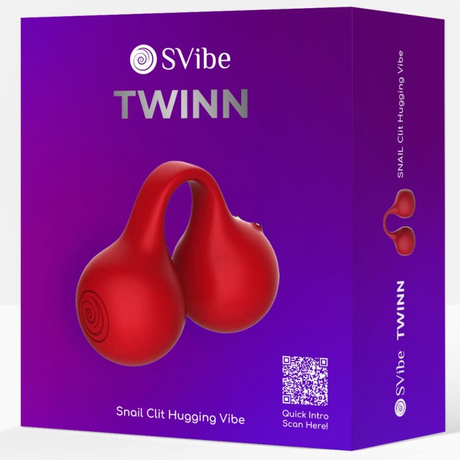 Snail Vibe Twinn Vibratore da Dita Cherry in Silicone Premium - immagine 4
