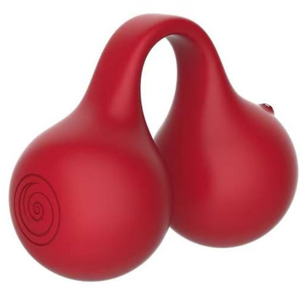 Snail Vibe Twinn Vibratore da Dita Cherry in Silicone Premium