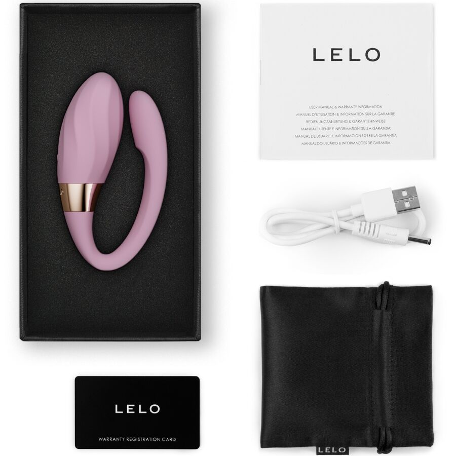 LELO Tiani Twist Vibratore per Coppie in Silicone Rosa Tenue - immagine 2