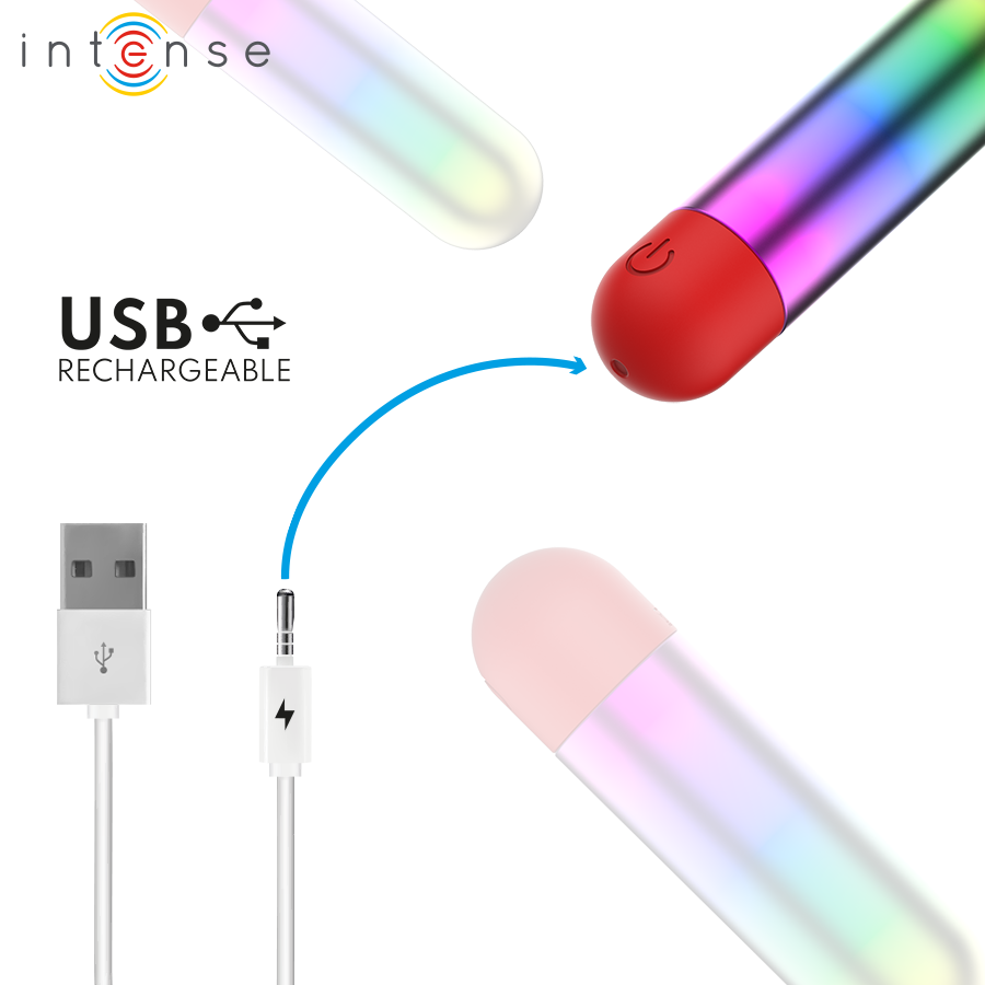 Fun Toys Intense Debbie Mini Vibratore Clitorideo Rainbow - immagine 5