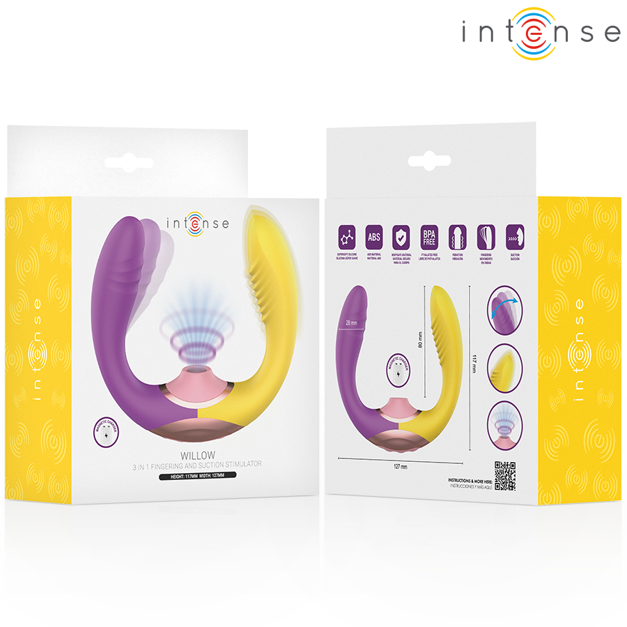 Intense Willow Stimolatore 3 in 1 Vibrazione e Aspirazione - immagine 7