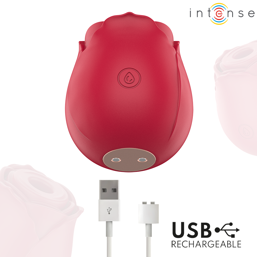 Intense Camellia Stimolatore Clitorideo a Onda Rose Bordeaux - immagine 5