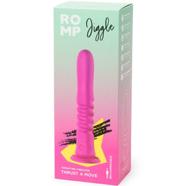 Romp Jiggle Vibratore Su e Giù con Ventosa Rosa Premium - immagine 8