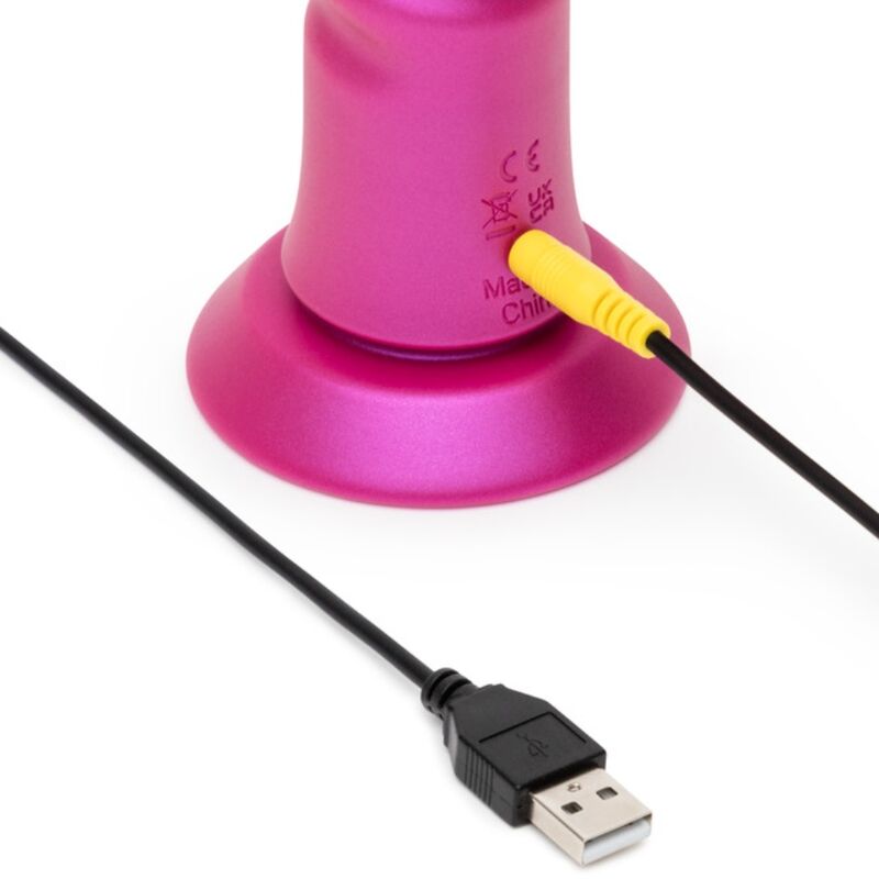 Romp Jiggle Vibratore Su e Giù con Ventosa Rosa Premium - immagine 7