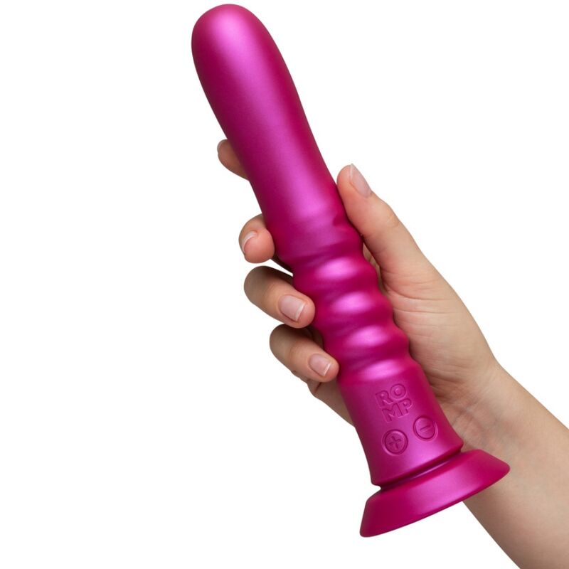 Romp Jiggle Vibratore Su e Giù con Ventosa Rosa Premium - immagine 3