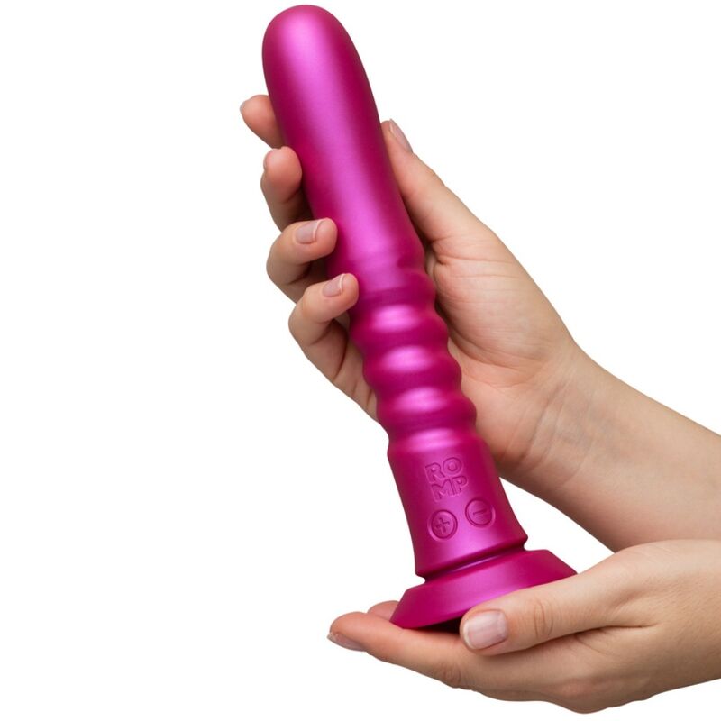 Romp Jiggle Vibratore Su e Giù con Ventosa Rosa Premium - immagine 6