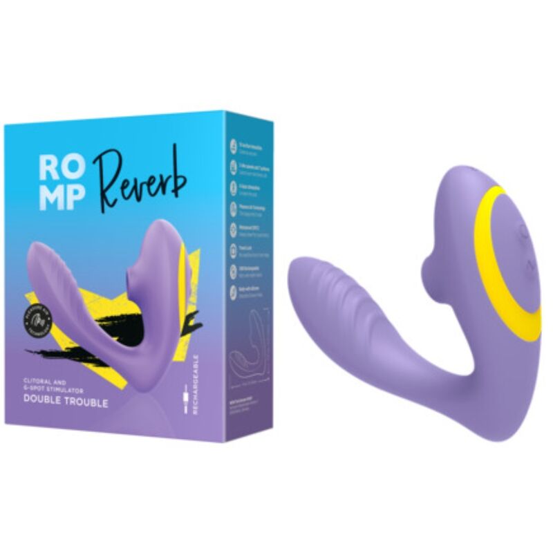Romp Reverb Stimolatore Doppio in Silicone Premium Viola - immagine 9