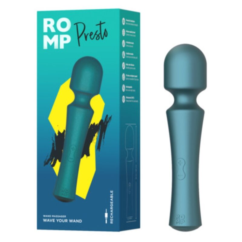 Romp Presto Mini Wand Vibratore Compatto con Testina Flessibile - immagine 6