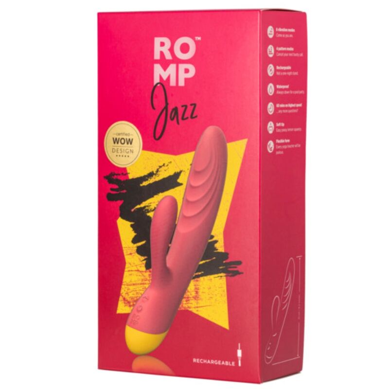 Romp Jazz Vibratore Rabbit Ricaricabile in Silicone Premium - immagine 5