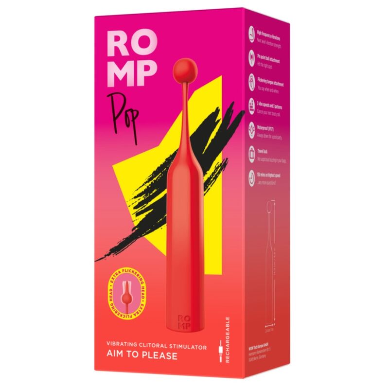 Romp Pop Stimolatore a Onde Soniche Premium Ricaricabile - immagine 9
