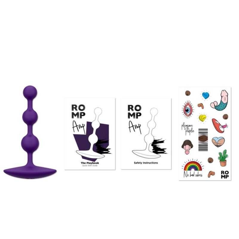 Romp Amp Perle in Silicone Flessibile Body-Safe Viola 12,5cm - immagine 12