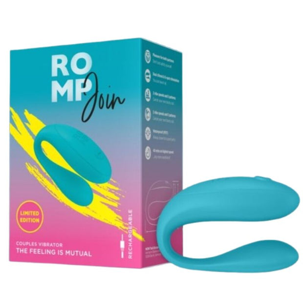 Romp Join Vibratore per Coppie in Silicone Turchese Premium