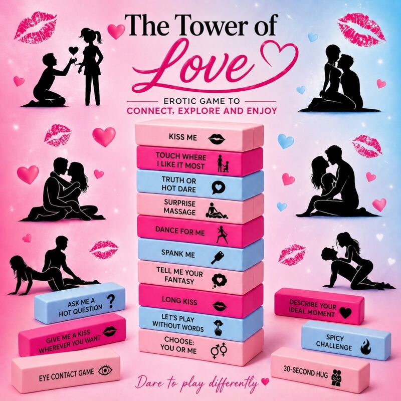 Diverty Sex Love Tower Game - Gioco di Coppia per Benessere Intimo