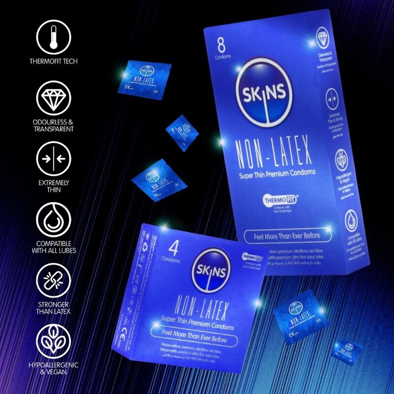 Skins Preservativi Senza Lattice Confezione da 8 Pezzi - immagine 4