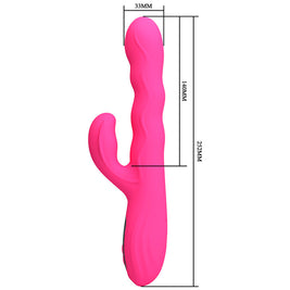 Intense Vibratore Rabbit Multifunzione con Display LED Rosa - immagine 7
