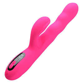 Intense Vibratore Rabbit Multifunzione con Display LED Rosa - immagine 2