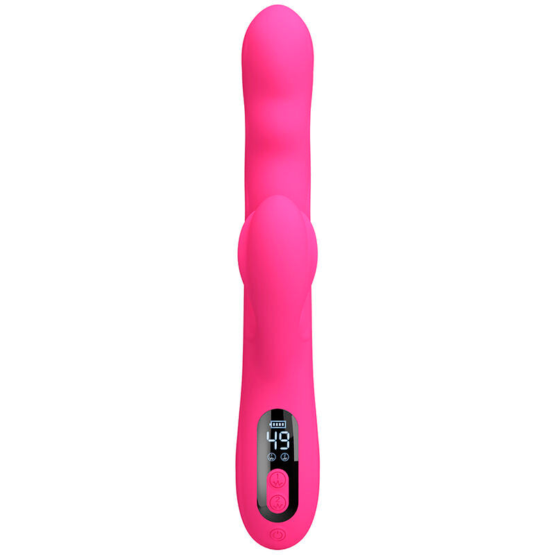Intense Vibratore Rabbit Multifunzione con Display LED Rosa - immagine 5