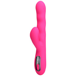 Intense Vibratore Rabbit Multifunzione con Display LED Rosa - immagine 6