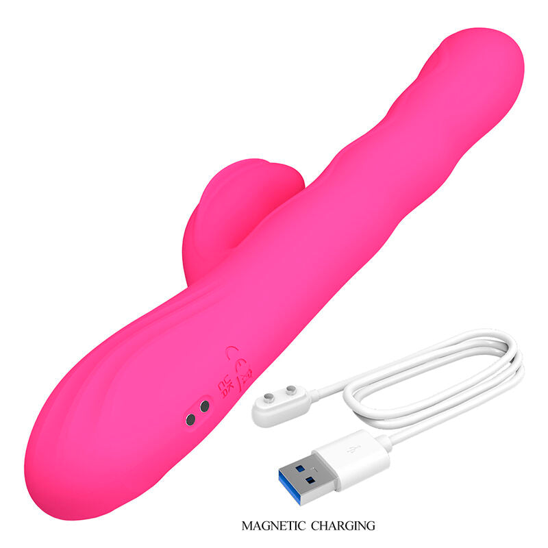 Intense Vibratore Rabbit Multifunzione con Display LED Rosa - immagine 9