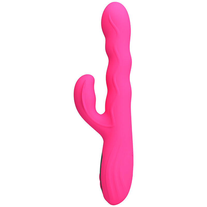 Intense Vibratore Rabbit Multifunzione con Display LED Rosa - immagine 4