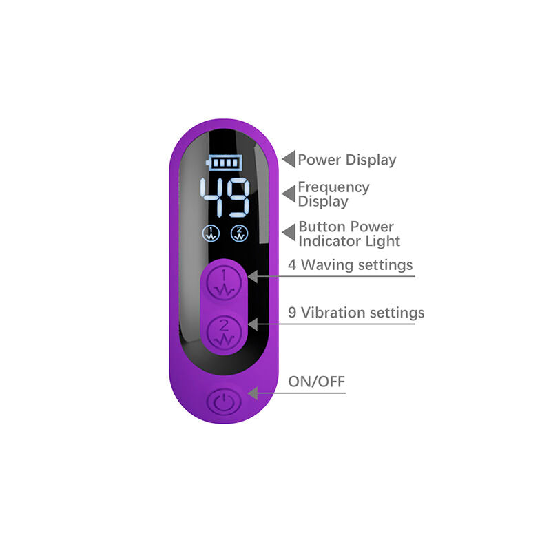 Intense Sabien Vibratore Rabbit con Percussione e LED Viola - immagine 9