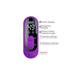 Intense Sabien Vibratore Rabbit con Percussione e LED Viola - immagine 9